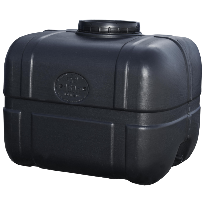 Бак 150 л нехарчовий прямокутний чорний ПЛАСТ БАК